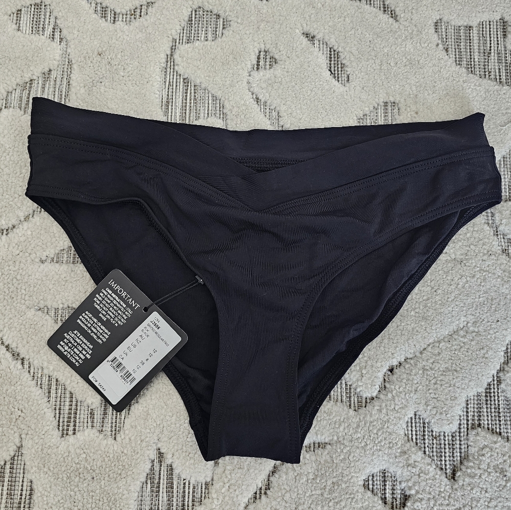 Jets by jessika allen banded regular pant bikini bottom NWT